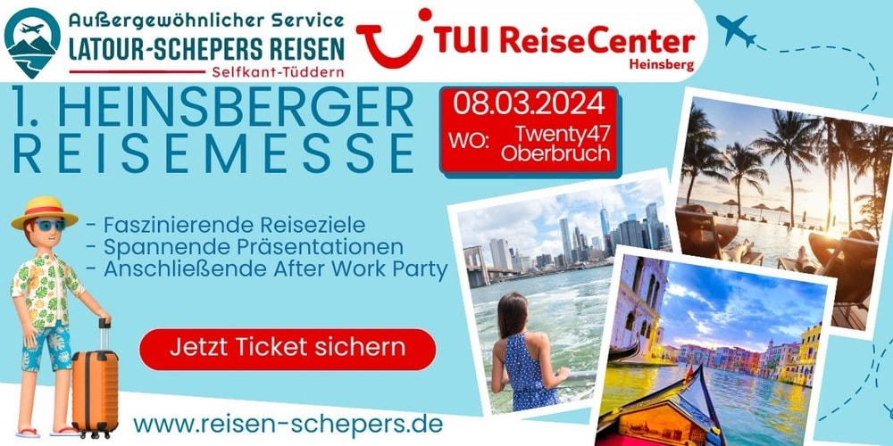 Tickets 1. HEINSBERGER REISEMESSE, in Heinsberg
