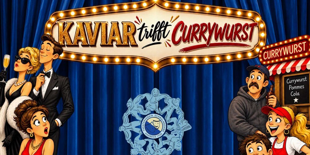Tickets Kaviar trifft Currywurst, eine Komödie geschrieben von Winnie Abel unter der Regie von Toni Röttinger in Wegberg